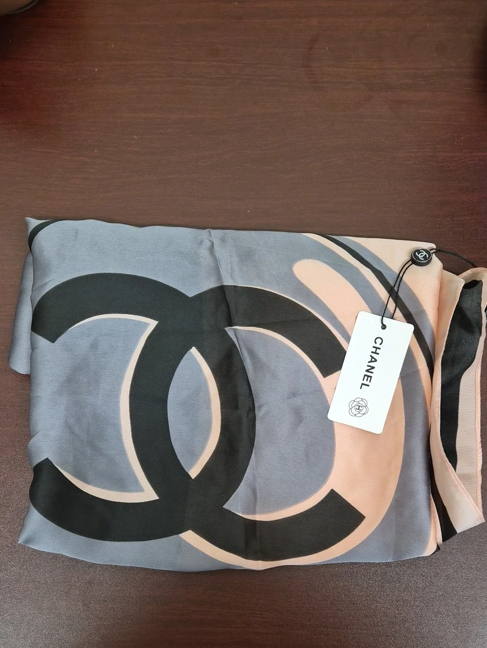 Pink And Black Scarf